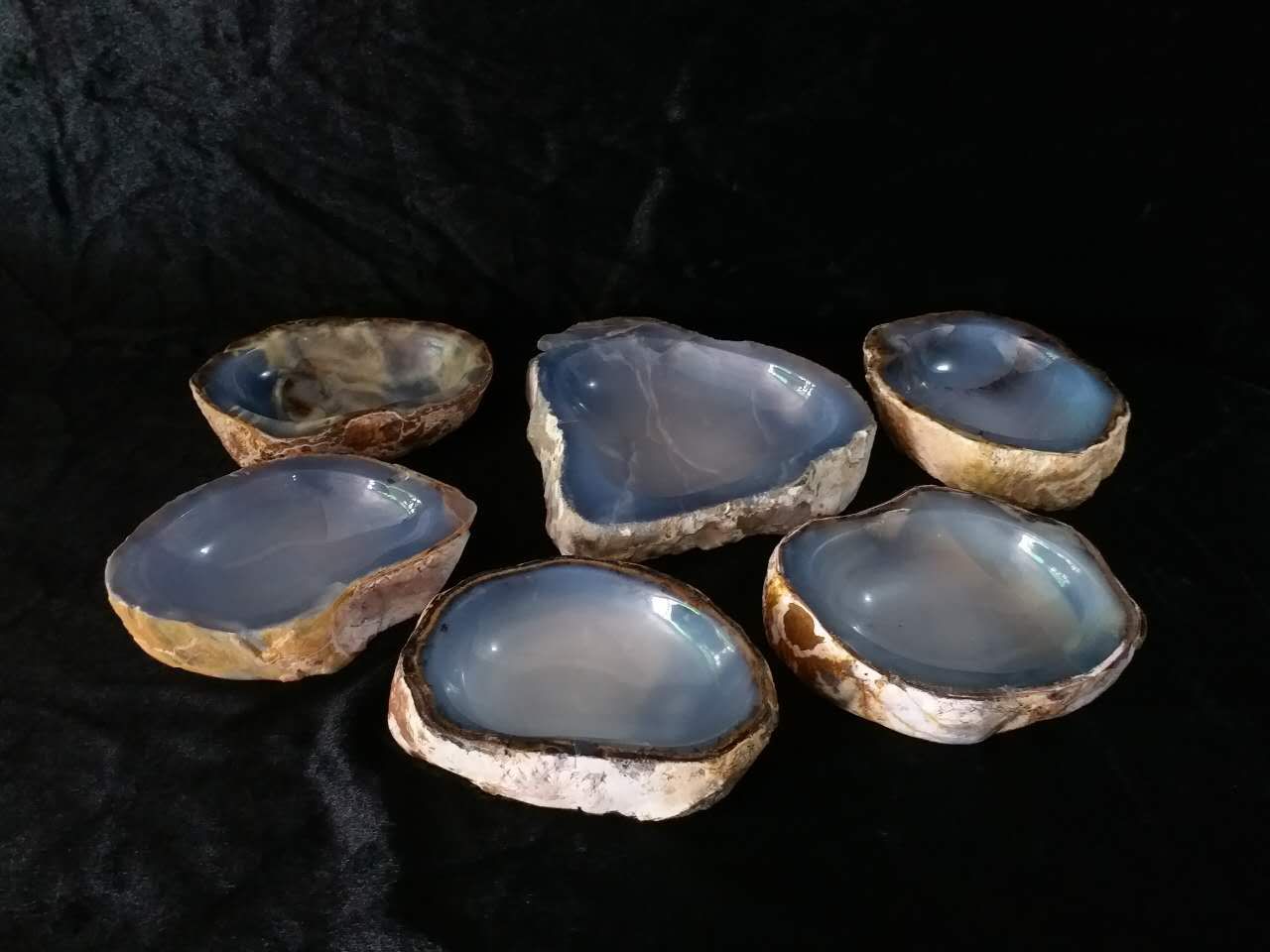 blue chalcedony trays